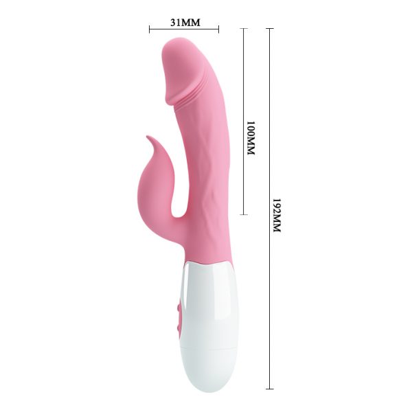 Vibrador Peter con estimulador Clítoris