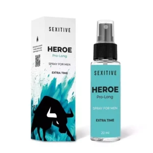 Spray Lubricante Masculino Heroe Pro Long Sexitive 20ml